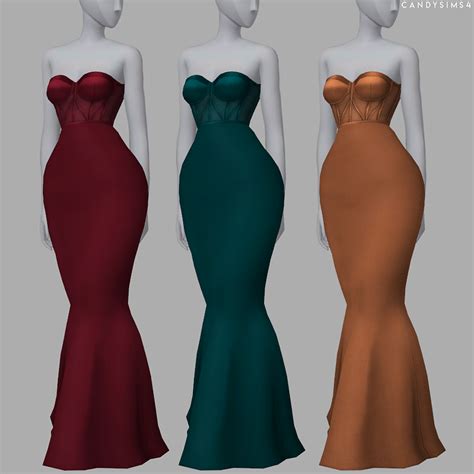 donatella dress [version 1] by candysims 